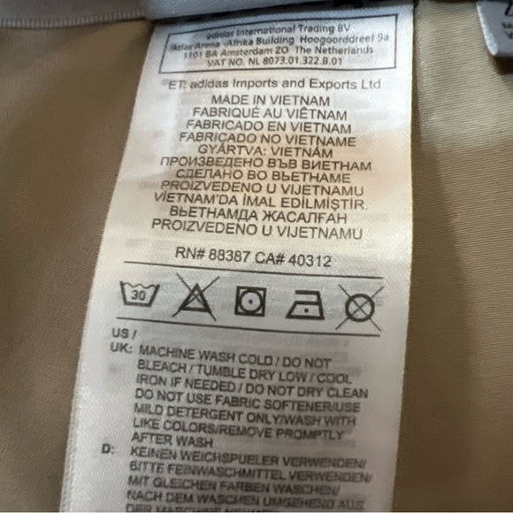 Adidas Tan Golf Athletic Chino Pants Classic Style Men’s 44 stretch button waist - Picture 12 of 16